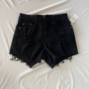 Kids black Jean shorts